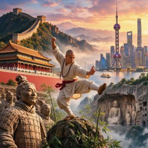 China 8-Day Golden Triangle of Chinese Tourism · 8D7N In-depth tour of Beijing + Shaolin Kongfu + Xi'an + Shanghai: Explore the Imperial City, Shaolin Kongfu, Terracotta, and tour Shanghai